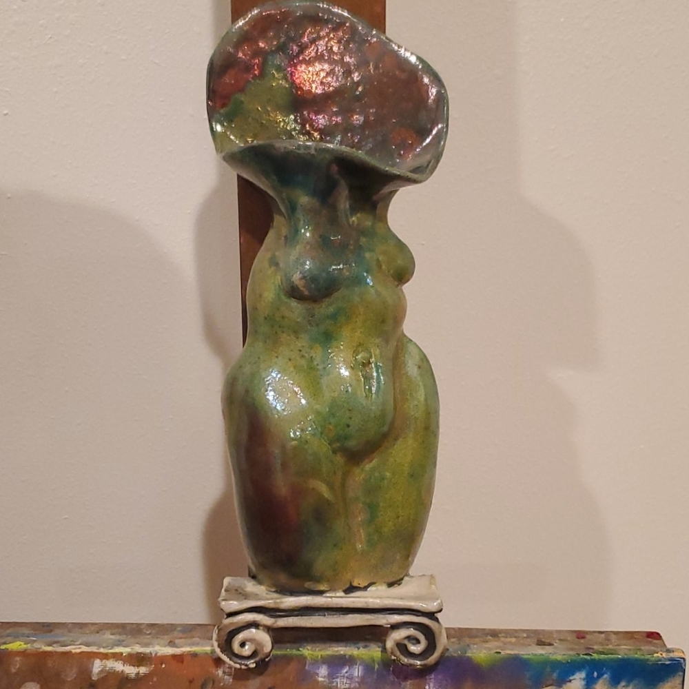 Signed wall vase Kim Anderson